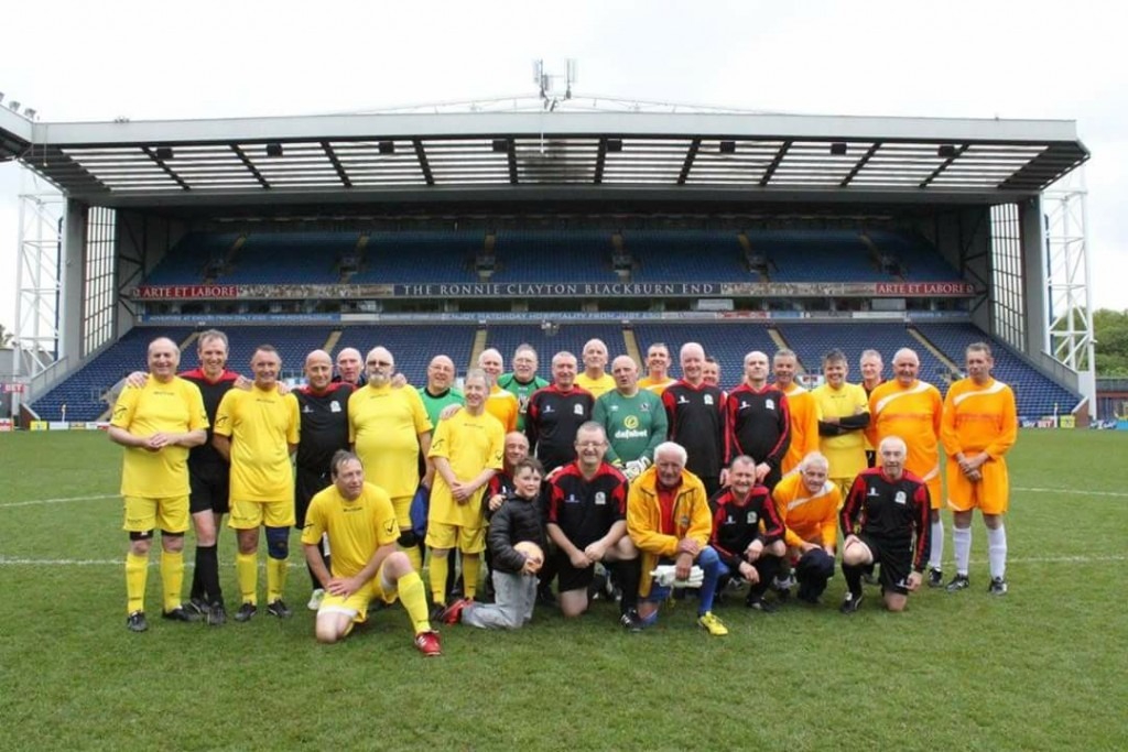 Walking team photo at Ewood Park