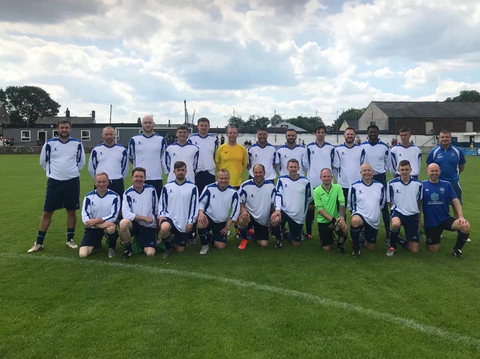 Charity match team photo